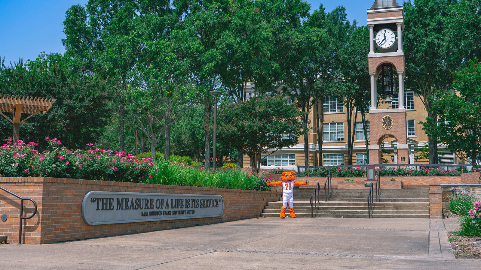 The Building of Sam Houston State University